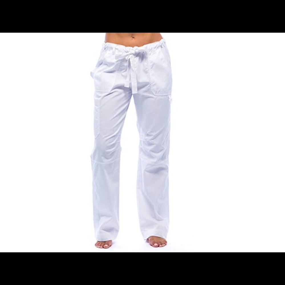 White Scrub Pants